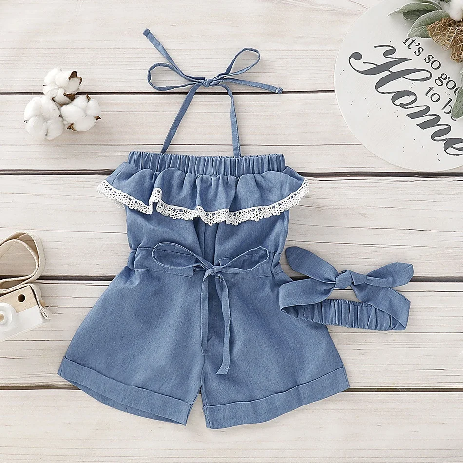 baby girl jeans romper