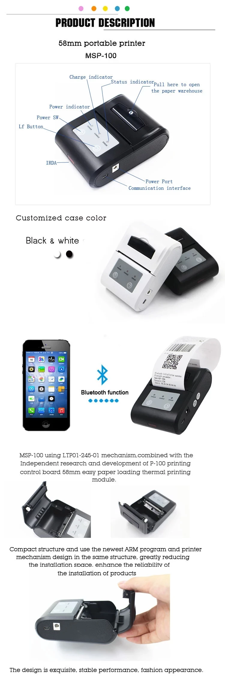 mobile invoice printer