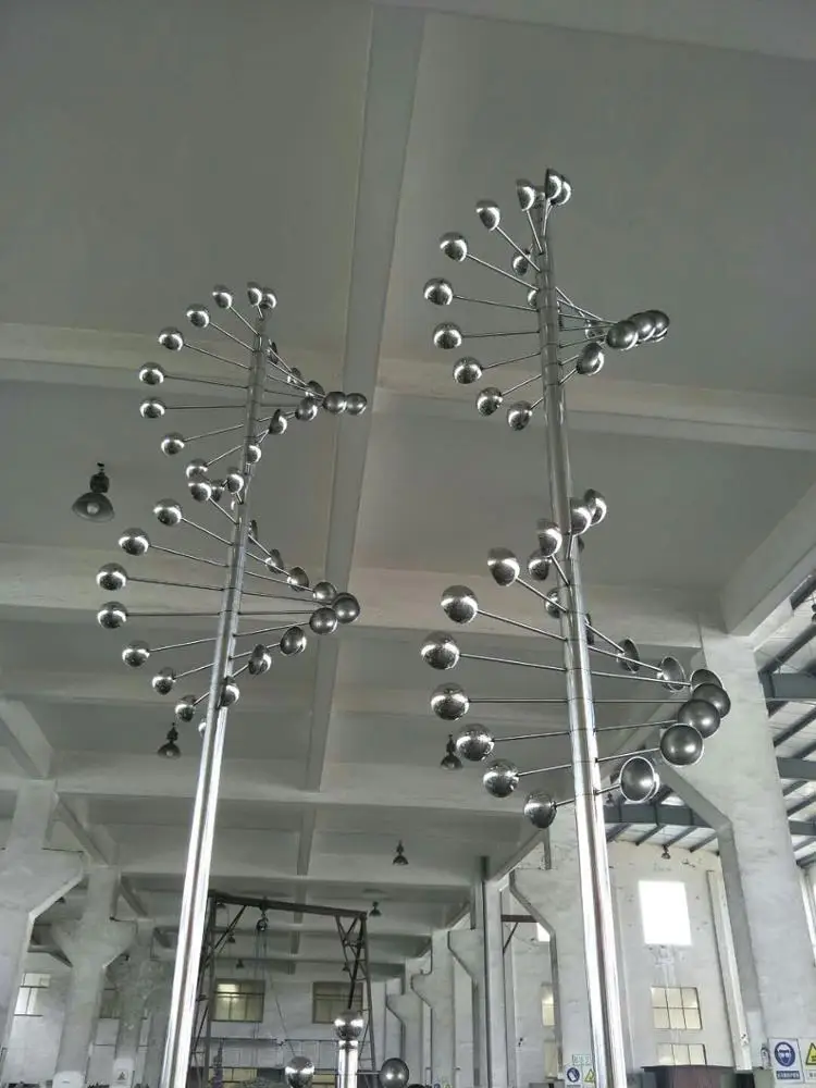 
High quality stainless steel 304 fish kinetic Sculpture for garden decoration 