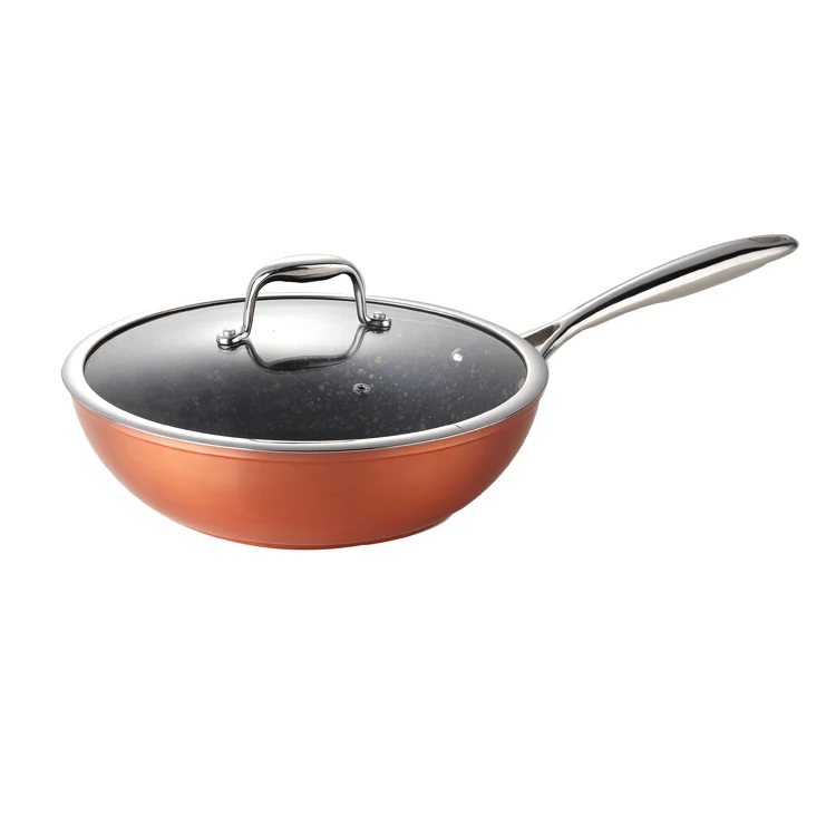 Family Home Cooking Pots Factory Aluminum Cookware Nonstick Wok