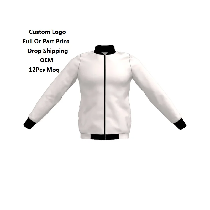 

Zohra Oem wholesale low moq apparel customize drop shipping logo picture custom sports varsity woman bomber jacket