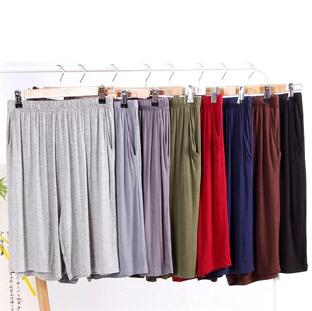 

Men's Shorts Sleep Pants With Pockets Casual Underwears Male Sleeping Wear