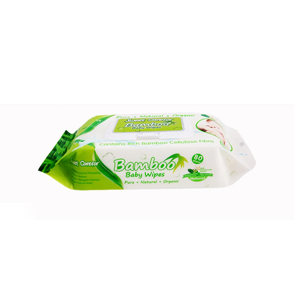 
OEM Antibacterial biodegradable wipes baby wet wipes 
