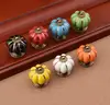 Rainbow Ceramics Door Handles Pumpkin Cartoon Doorknobs For Cupboard Drawer Rural Pull Handle Modern Simple Factory Direct Sales