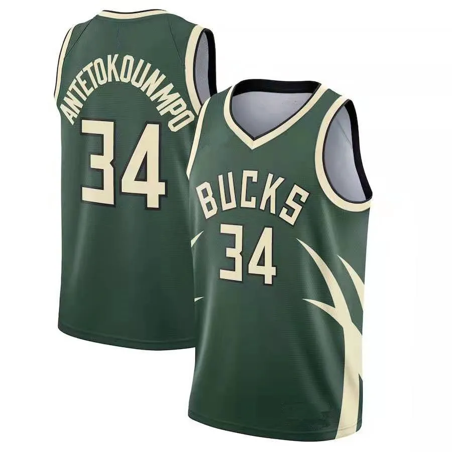 

High quality basketball jerseys with embroidered jersrys giannis antetokounmpo basketball jersey, Custom color