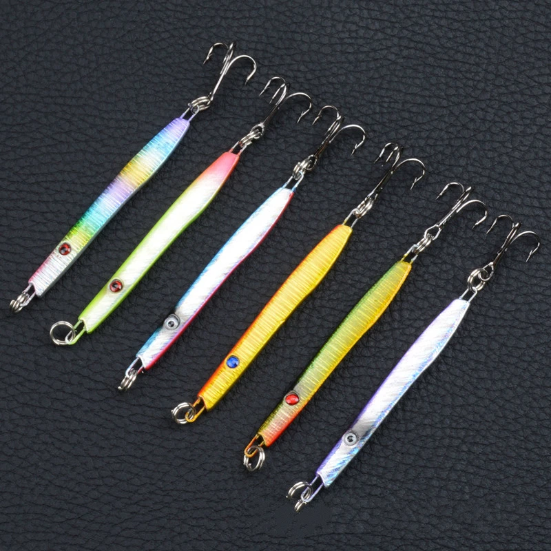 

1Pcs 5.7cm/10g Stickbait Pencil Fishing Lures Sinking Lead Metal Jig Squid Lipless Stick Artificial Baits Wobblers For Fishing