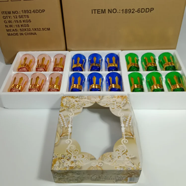 

Wholesale 6pcs Glass Tumbler Water Cup