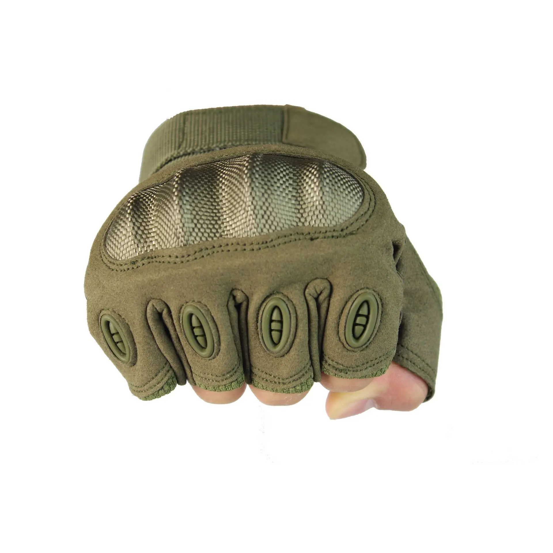 

Affordable Price Wavy Line Design Flexibility Motor Cycle Safety Half-finger Gloves, Black, army green,sandy