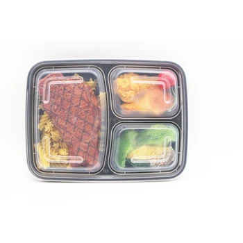 

32oz Reusable Microwavable Plastic BPA free Meal Prep Food Containers with Lids