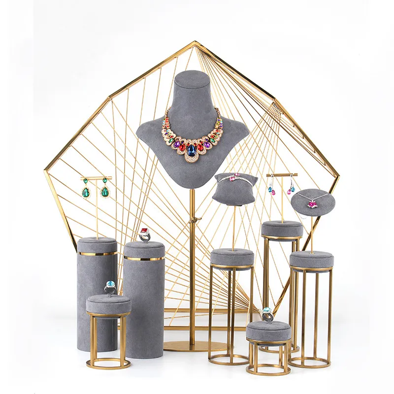 

Dali Wholesale Northen European Beautiful Necklace Racks Earing Metal Jewelry Display Stand