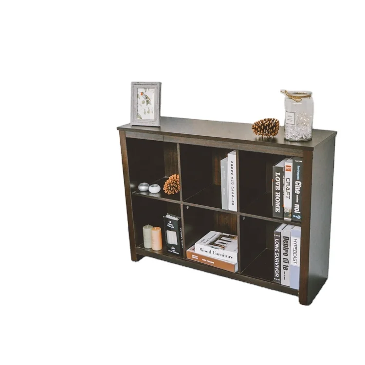 Black Vintage Wide Corner Wall Wood Book Shelf Bookcase With 6 Black Vintage Wide Corner Wall Wood
