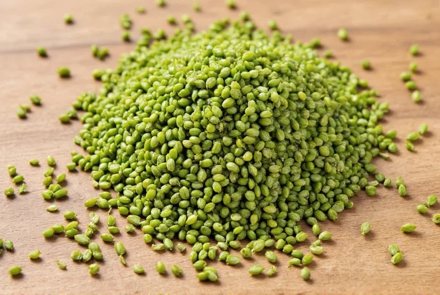 Green cumin seeds being used in traditional Persian cooking