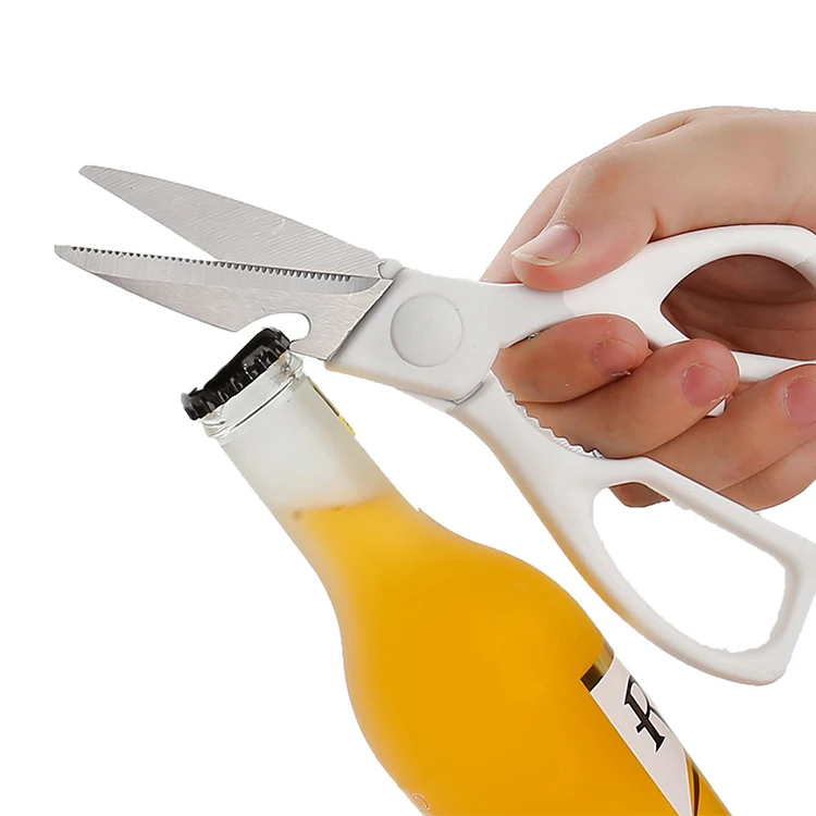 Multifunctional Heavy Duty Kitchen Scissors Poultry Scissors with Nut Cracker Bottle Opener