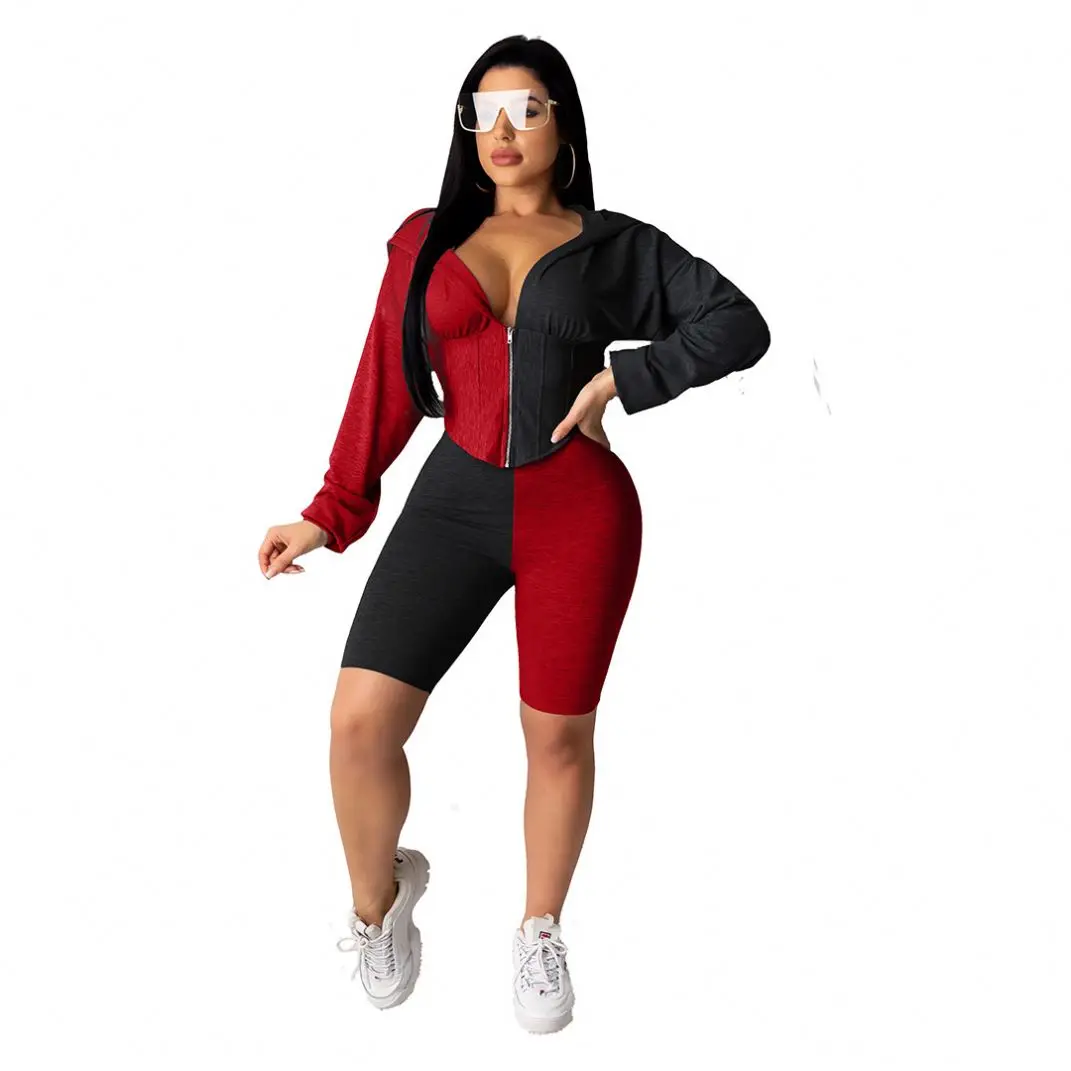 

Wholesale Dropshipping Long Sleeve Summer Women 2 Piece Set Clothing Activewear Sets For Women, Picture color