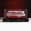Crystal block with 3d laser Fire truck engraving glass Traffic customization army Souvenir MLSJ-JB017