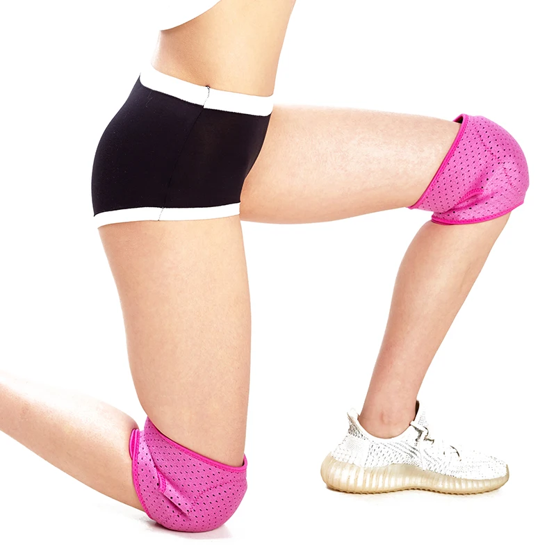 

Basketball dance protective sponge knee brace pads, Black/red/blue/pink