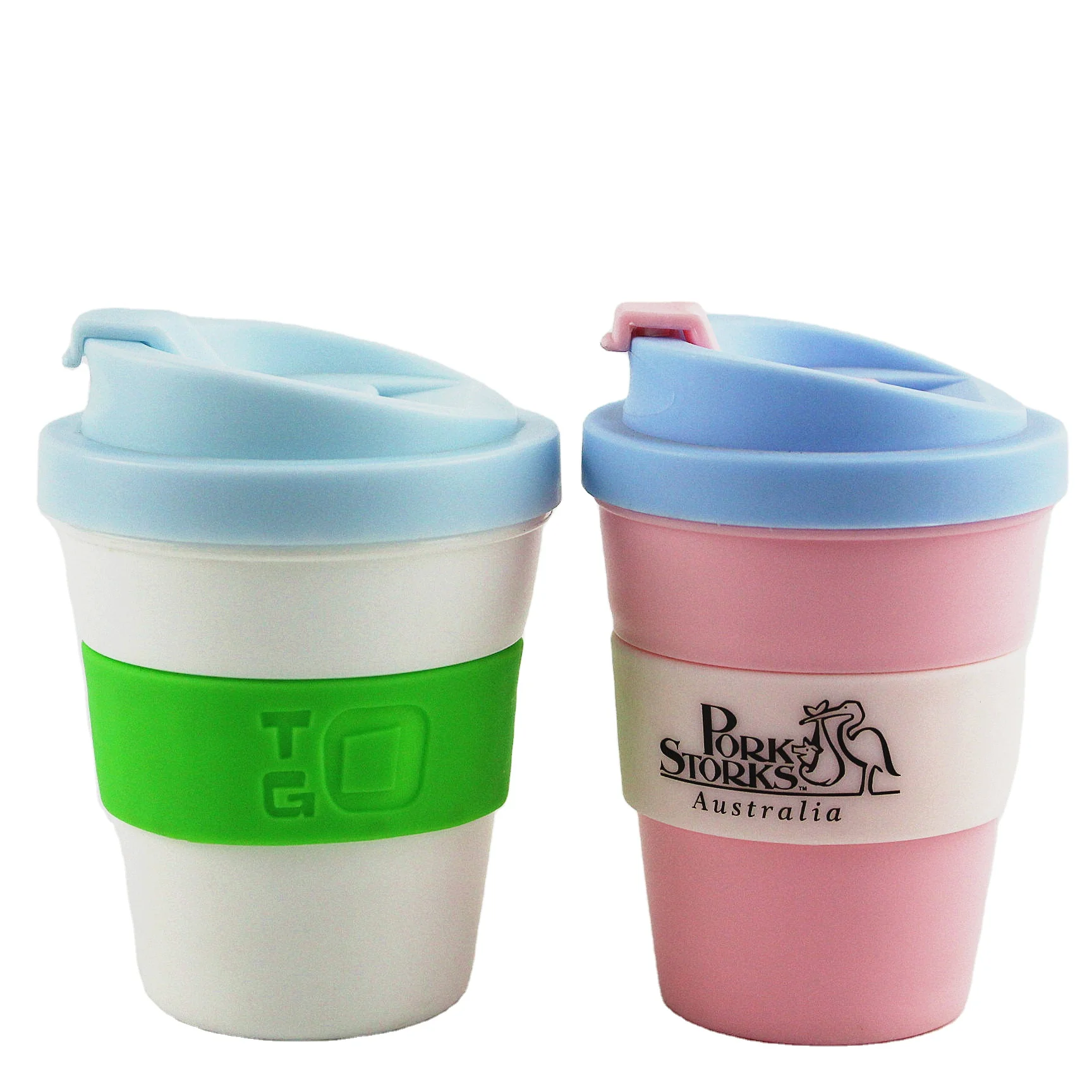

Mikenda Plastic Reusable Travel Mug PP Coffee Cup With Lid Custom