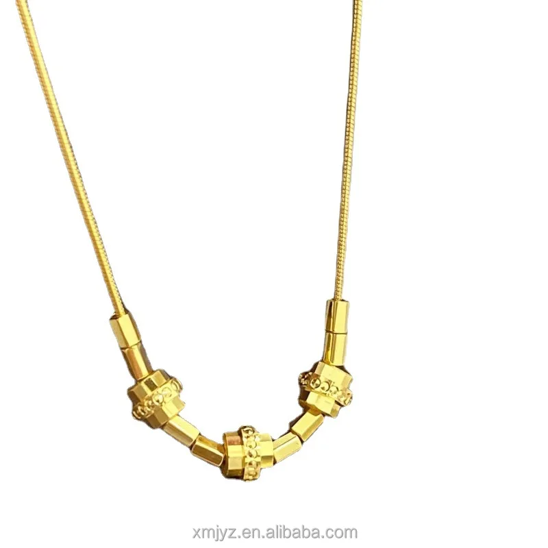 

Certified In Stock Wholesale 5G Gold Necklace Women's New All-Match Set Chain 999 Pure Gold 24K Pure Gold Necklace