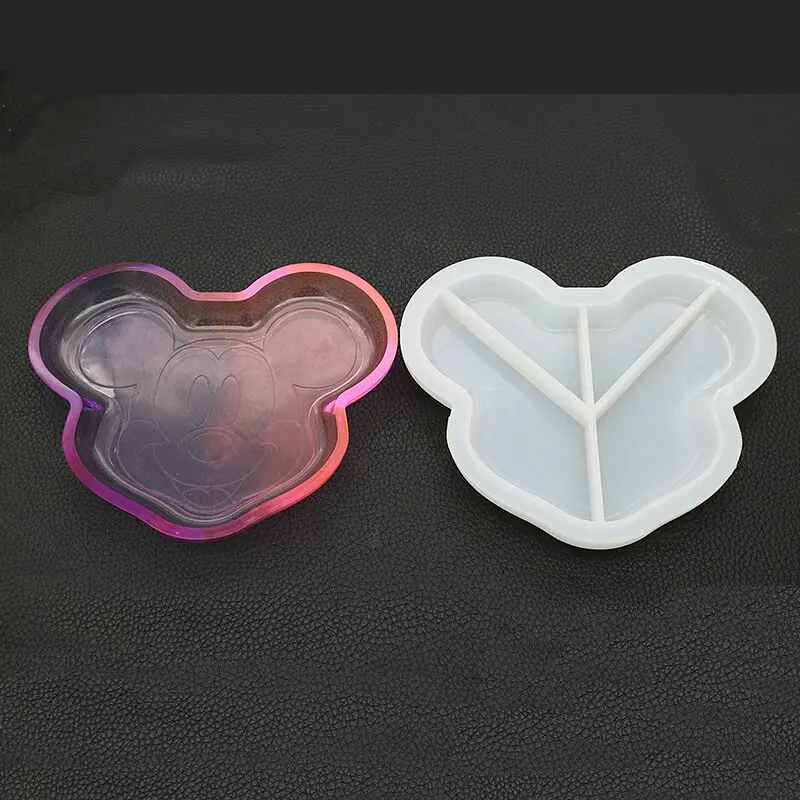 

Mouse Head Shape Keychain Silicone Mold, Customized color