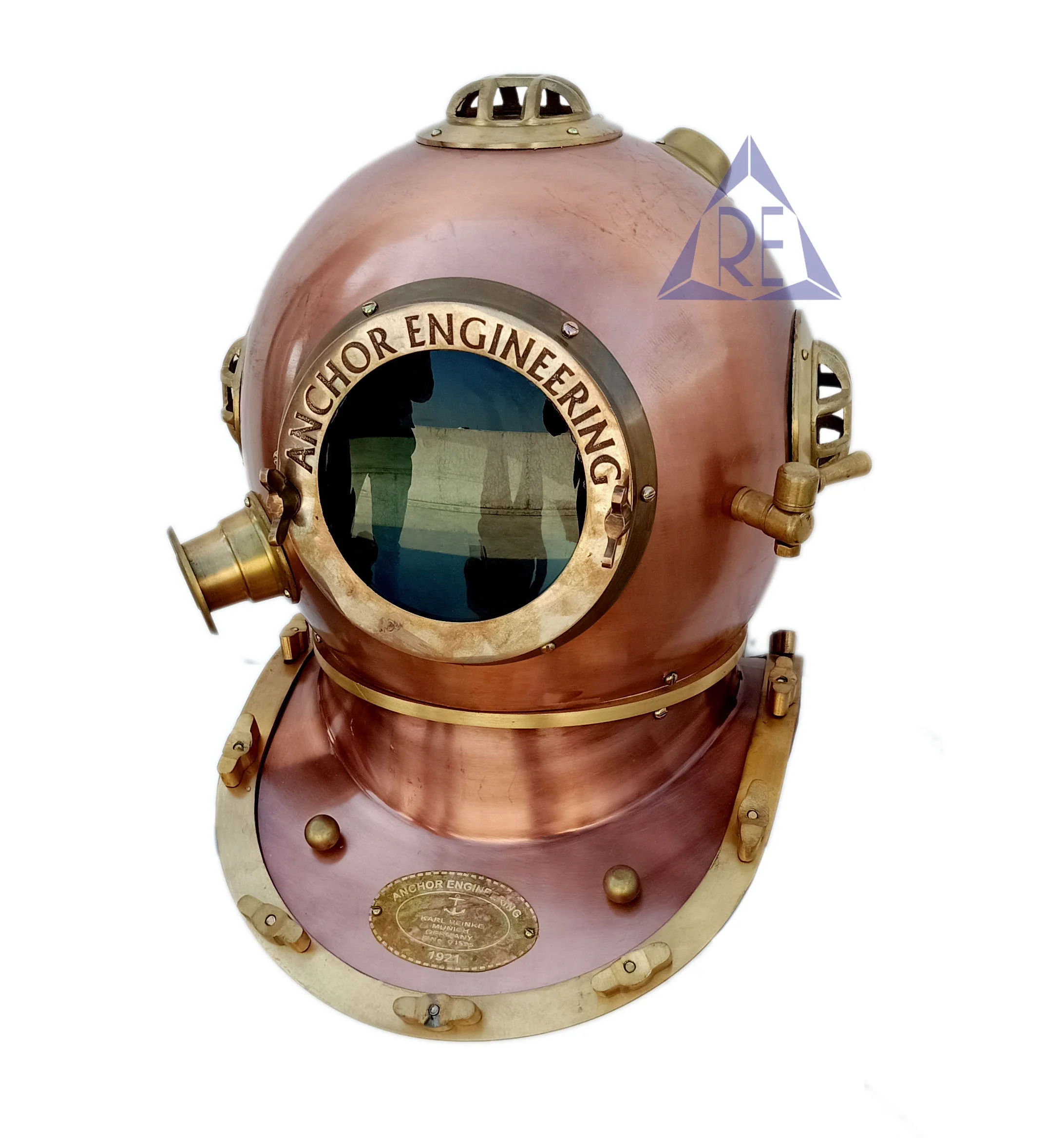 Anchor Engineering Antique Nautical Diving Helmet Nautical Marine Decor