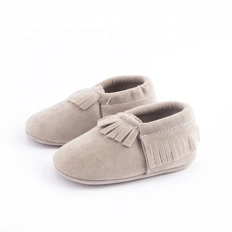 
Candy color soft PU Leather fringe suede Baby Moccasins First Walkers tassel toddler shoes 