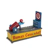 Human Cannonball Die Cast Iron Mechanical Coin Bank