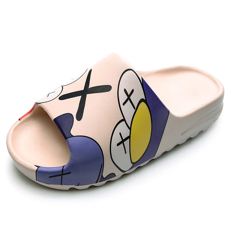 

Europe and America fashion slippers milk color blue red house slippers comfortable, Mixed color