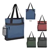 promotional reusable hidden zipper outing tote bag shopping bag with custom logo