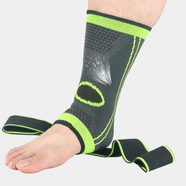 

adjustable sports ankle brace support injury protection lace up pain relief compression ankle brace