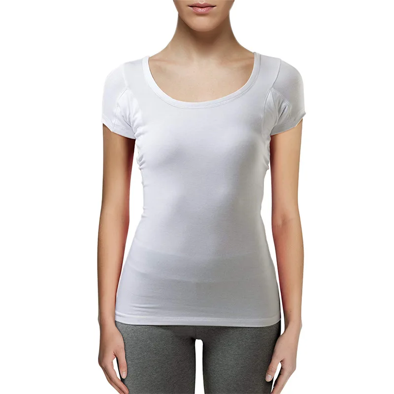 

Summer Women T-shirt Sweat Pads Reusable Underarm Armpit Perfume Absorbing Sweat Proof Undershirt