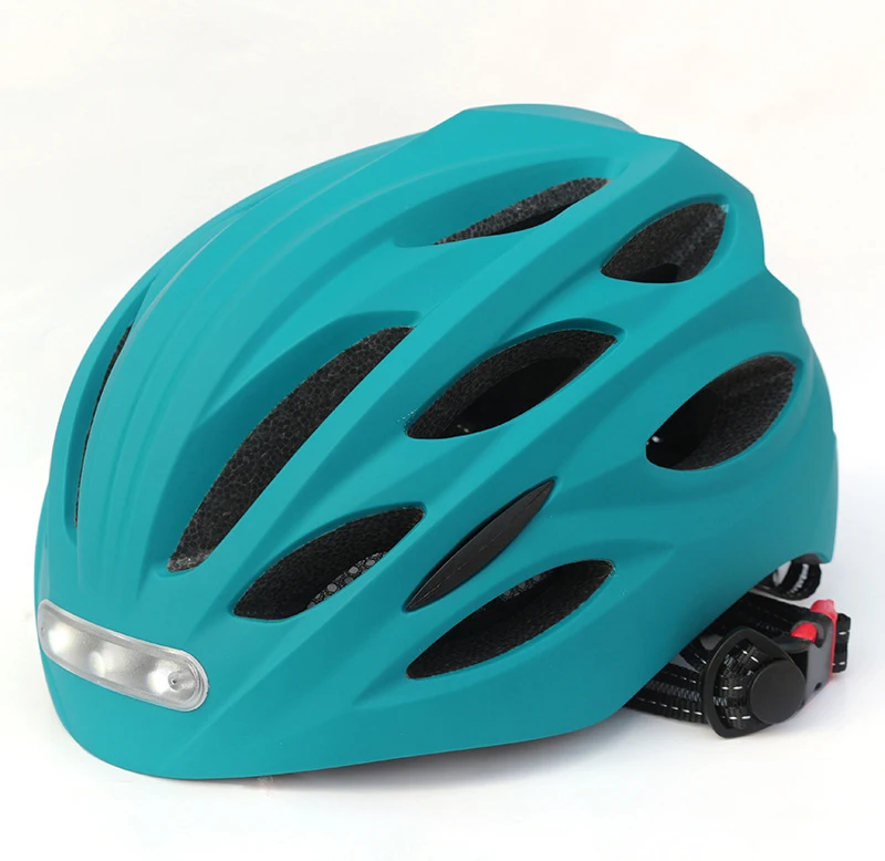 

Hot Selling Outdoor Sport Cascos Bicicletas Adult Bike Helmet Safety Protection Helmet With Front and Rear LED Light