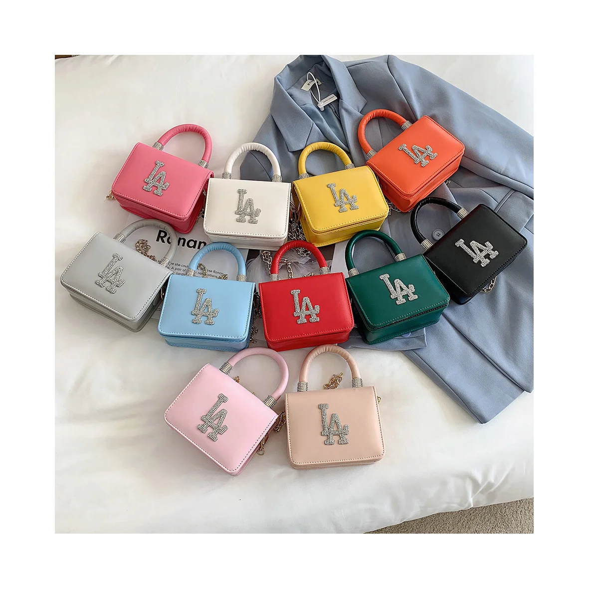 

Fvshion Low Moq La Purse Women Fashion Name Brand Purses And Ladies Handbags Sac Bales Korea Diamonds Chain Mini Handbags