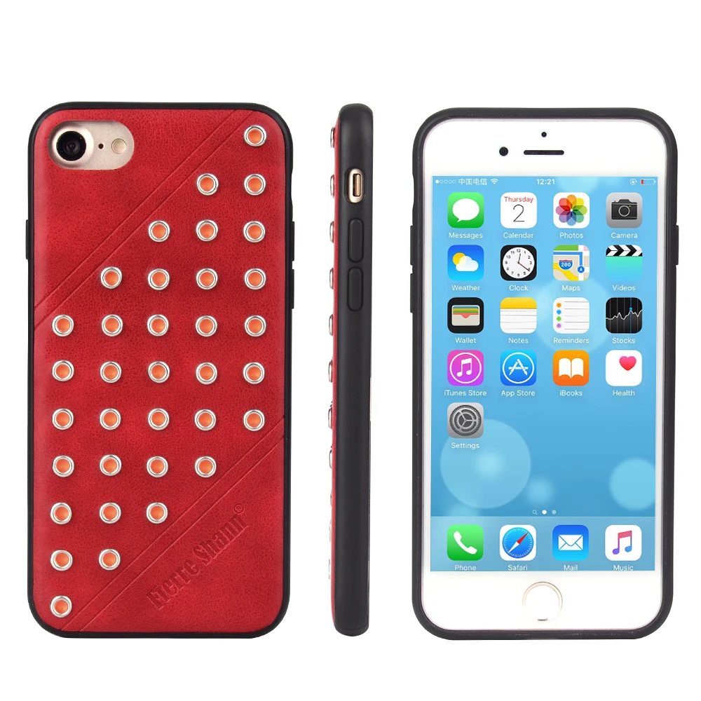Fashion and personality PU leather crazy horse phone back cover case for iPhone7plus/8plus/for iPhone7/8/for iPhoneX\XS