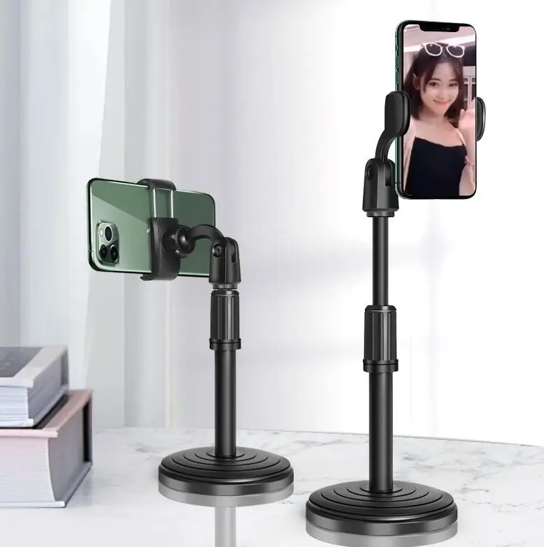 Mobile Phone Stand Broadcast Desk Table Clip Bracket Table Mount Cell Phone Support Holder