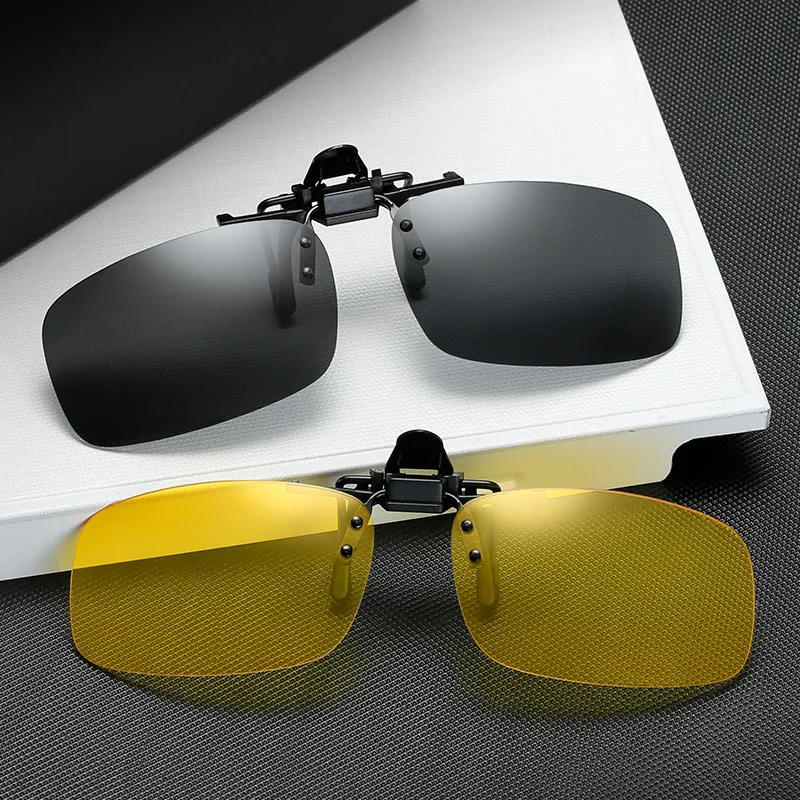 

RS116 Wholesale Myopia Sunglasses Driver Clip Driving Night Vision Glasses Pc Explosion-proof Fashion Sunglasses Men