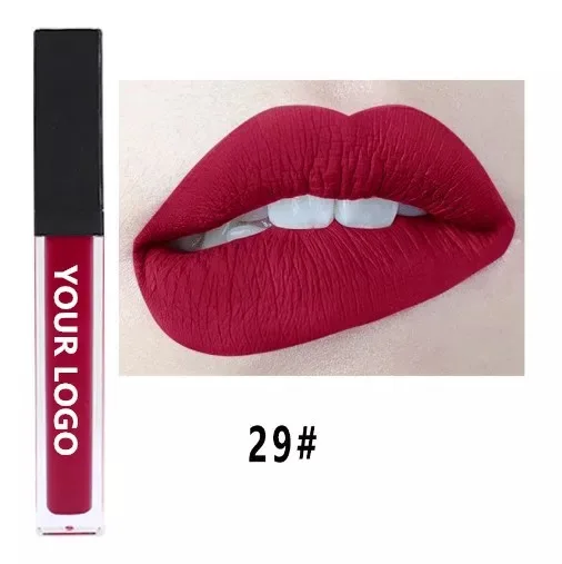 

OEM logo Makeup private label lipstick matte liquid lipstick waterproof rose gold tube lipgloss