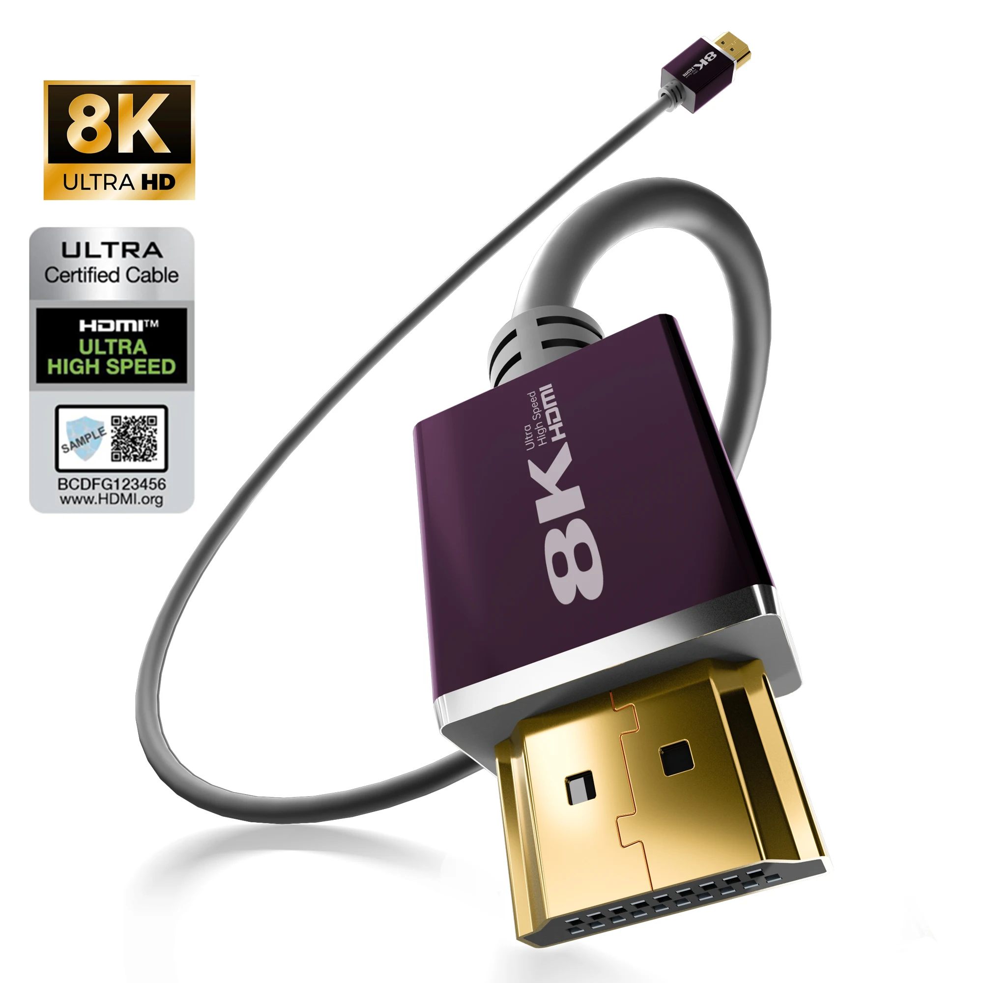 

Premium Gold Plated Male RoHs Video HDMI Monitor Cable Cord Wire Certified 60 144HZ 2.0 Video 4K 2.1 8K HDMI Cable
