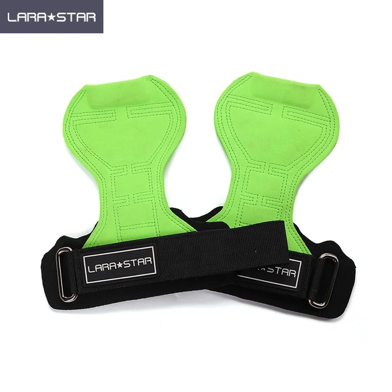 

Workout Weight Lifting Super Microfiber Palm Protector Guard Wrist Straps, Green