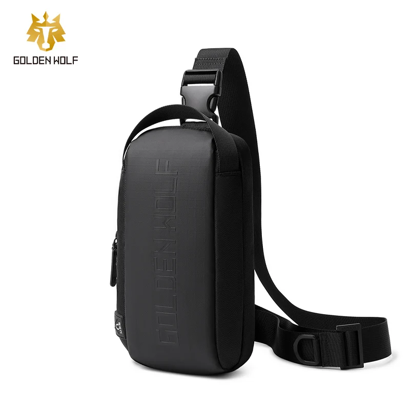 

Factory 2021 Hot Sale Wholesale Cheap Casual Sling Shoulder Bag Fashion Mens Crossbody Shoulder Sling Bag Men Sling Bag, Black