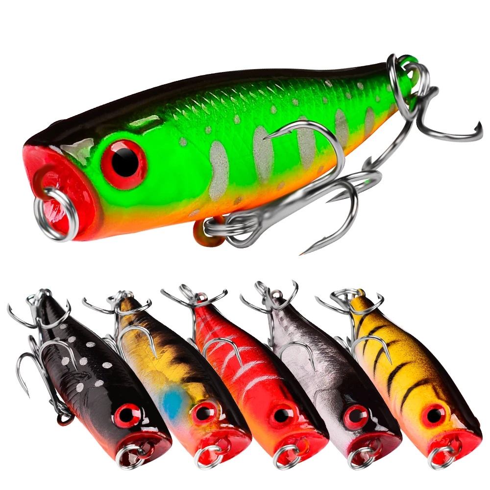 

SNEDA Hot Sale Factory Price 4.5cm 3.5g New Design Hard Plastic Fishing Popper Lure For Outdoor Fishing, 6colors