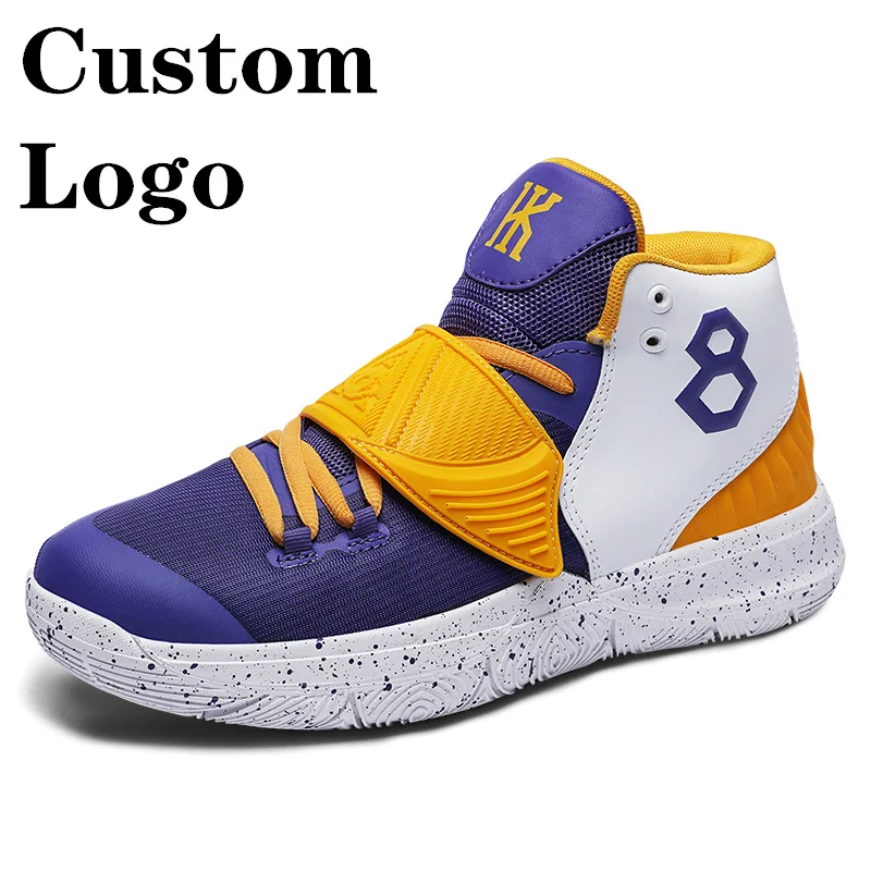 

Moyo Original Logo Customization Kobe Black Mamba Basketball Shoes Men's Sneakers basketball shoes, Golden and purple