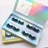 mink lash set Packaging Customized Mink Eyelashes 4 pairs in 1 lashes book 3D mink eyelashes