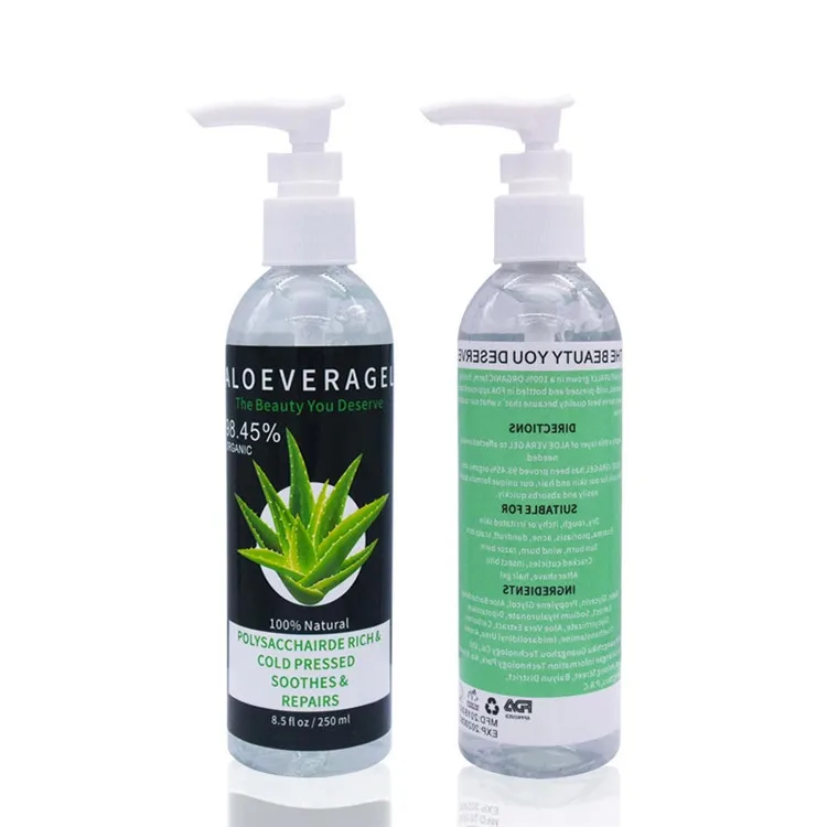 

Private Logo Skin Lightening Organic Aloe Vera Soothing Gel 100% Pure Moisturizing Gel De Aloe Vera