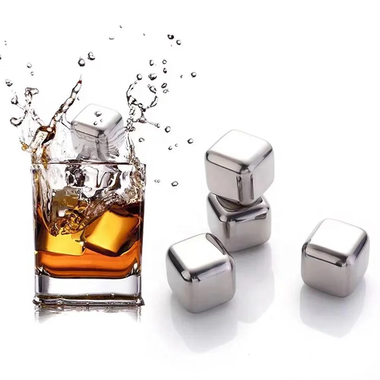 

304 Stainless Steel Ice Cube for Bar Whiskey Chilling Stones Metal Ice Cube
