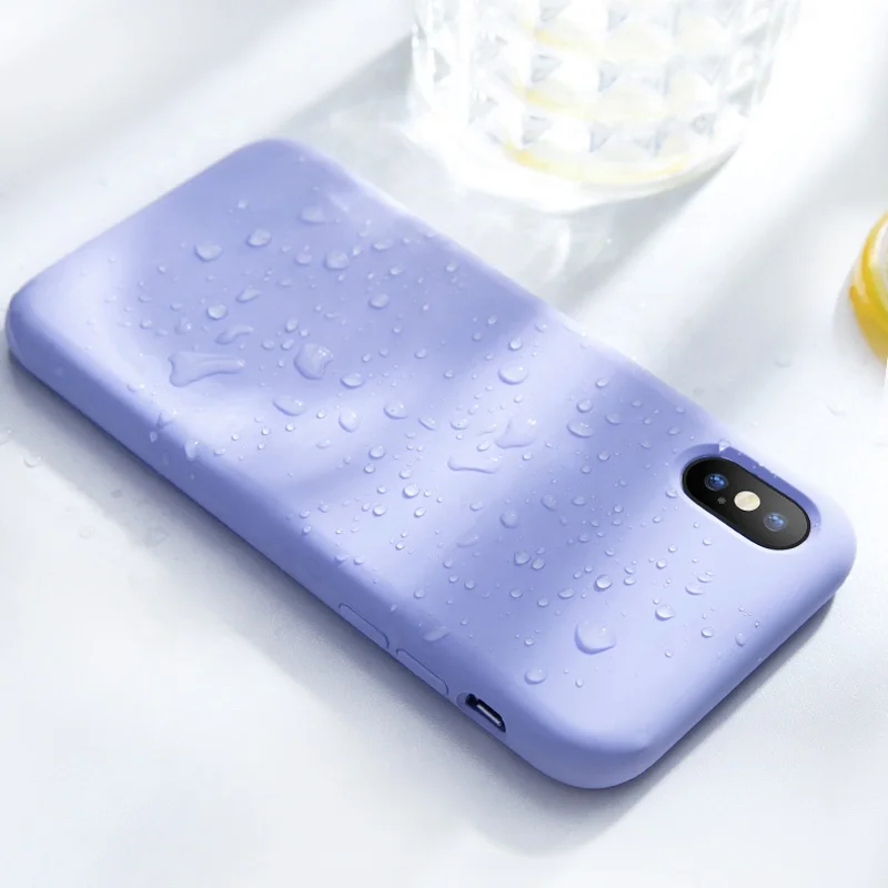 High Quality Phone Accessories For iPhone XS Max Case Anti-fall Pure Liquid Silicone Phone Case For iPhone X Covers High Quality Phone Accessories For iPhone XS Max Case Anti-fall Pure Liquid Silicone Phone Case For iPhone X Covers