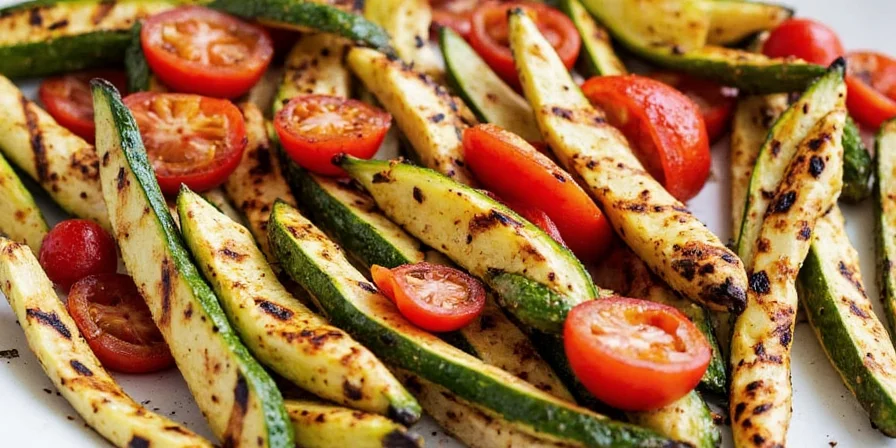 Assorted grilled vegetables served on a platter