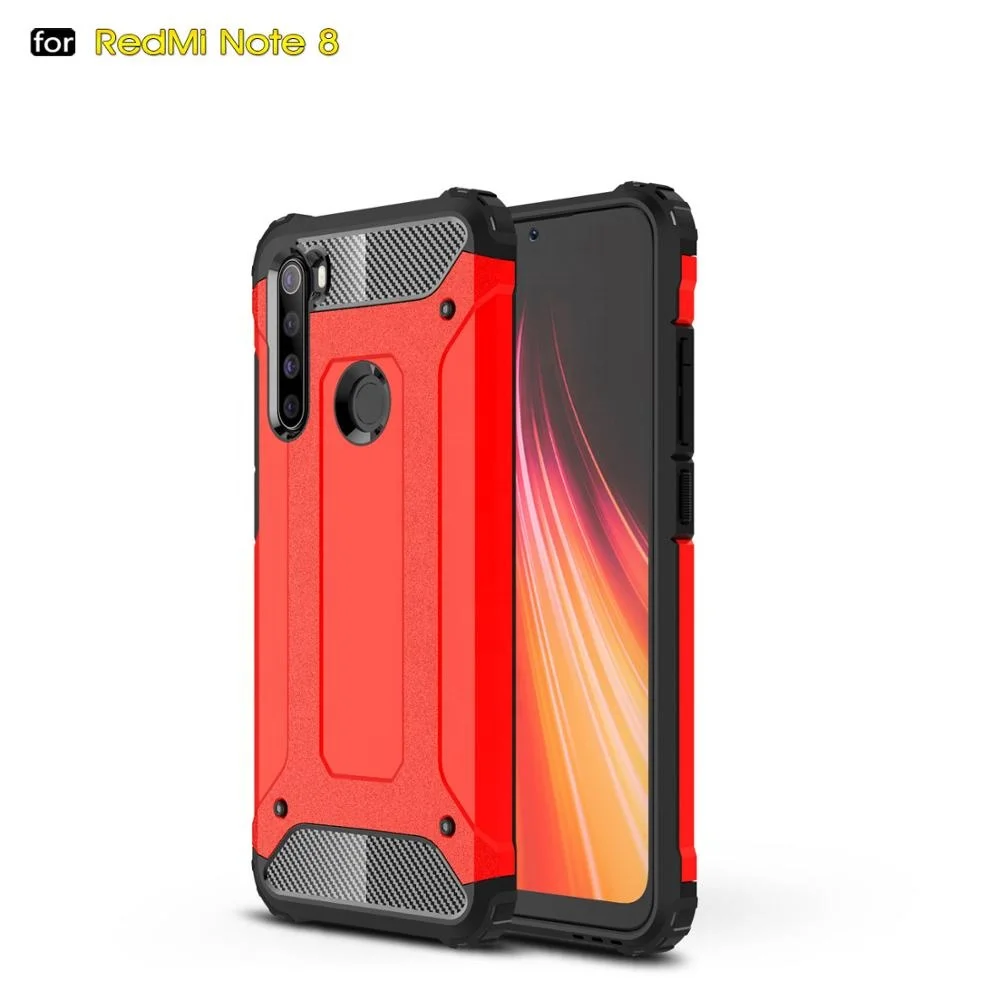 

Saiboro Hybrid Shockproof TPU Phone case PC Back Cover Case For Redmi note 8, Multi-color, can be customized