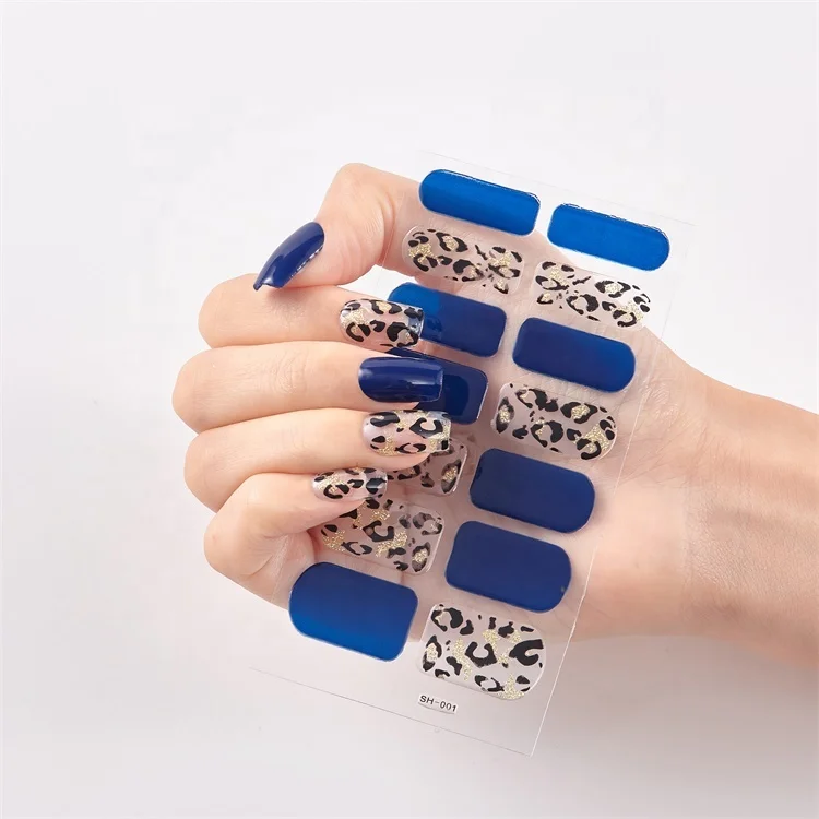 

Grid Nails Manicure Set Small Frech Waterproof 3D Nail Sticker