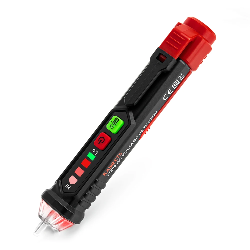 

KAIWEETS Voltage Tester/Non-Contact Voltage Tester with Dual Range AC 12V-1000V/48V-1000V Live/Null Wire Tester