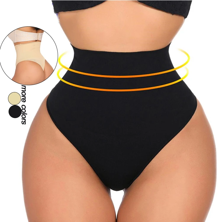 

Wholesale Slimming Solid Seamless Tummy Control High Waist Butt Lifter Women Panty plus size shapewear, As shown;custom is ok.